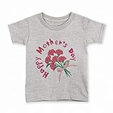 [igsticker] キッズ Tシャツ 子供服 5.6オンス 綿100% 天竺 クルーネック ガーメントプリント 母の日 バラ 花 母 カーネーション 015277