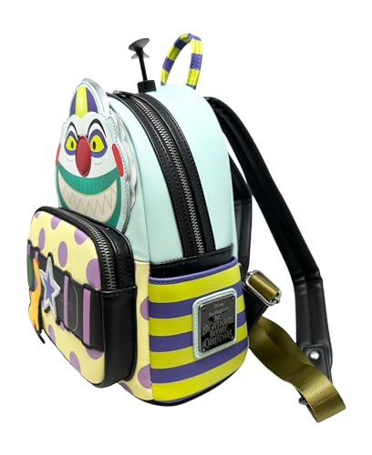 Loungefly Disney The Nightmare Before Christmas Clown Cosplay Womens Double Strap Shoulder Bag Purse NBC2