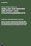 Von dem Entwurf eines Gesetzes &Atilde;&frac14;ber den Rechtsgang in Strafsachen (1919/20) bis zu der Verordnung &Atilde;&frac14;ber Gerichtsverfassung und Strafrechtspflege (lex Emminger) vom 4.1.1924 (German Edition)