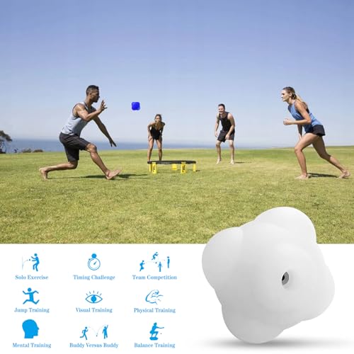 SYWAN Smart Reaction Ball, Reflex Ball with Random Light Color Change, Intelligent Agility Training, Rechargeable, High Elasticity Silicone - Thumbnail 2