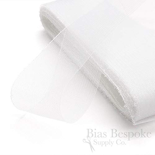 25 Yards Of Soft Horsehair Braid With Gathering Thread 3" Wide, White #TOP3