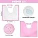 25 Pack Disposable Toilet Mats Absorbent Toilet Floor Protector from Urine U-Shape Toilet Training Rug Waterproof Non-Slip Bathroom Potty Training Mats Toilet Commode Mat for Children Adult (Pink)