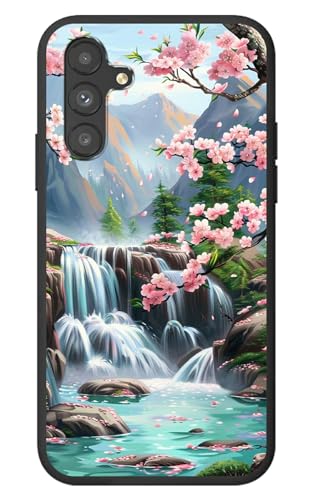 RWUTYTIUL for Samsung Galaxy A36 5G Cute Phone Case, Cherry Blossom