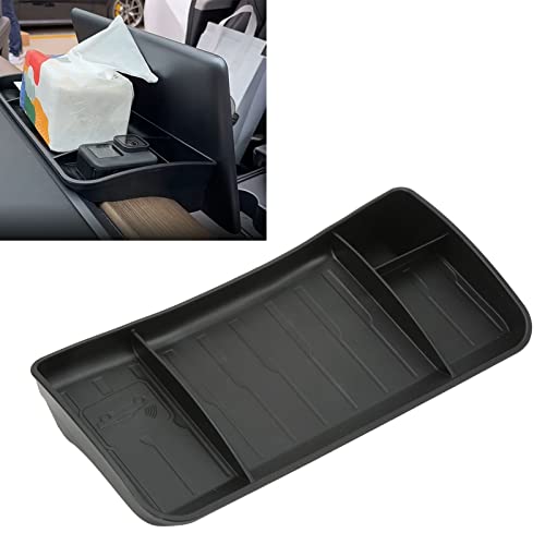 Boîte De Rangement Pour Tableau De Bord Automobile, Matériau TPE Derrière L'écran, Remplacement Noir Pour Modèle 3 Y 2017-2023 – vue 5