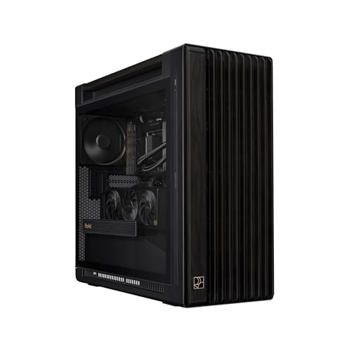 ASUS ProArt PA602 Wood Edition E-ATX PC Case with Tempered Glass,Front Panel IR dust Indicator, Power Lock Latch, 440 mm GPU Support, 420 mm Radiator & 3 Pre-Installed Fans, 2 Year Warranty by ASUS - Used condition - US$221.61