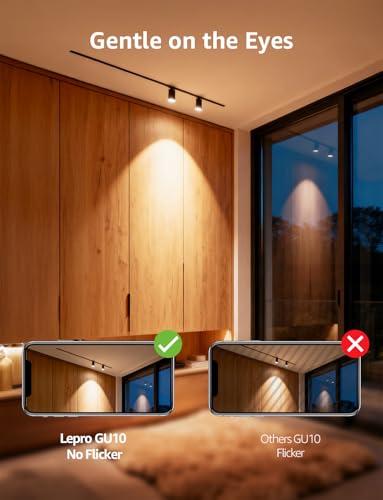 Lepro GU10 LED Bulbs, Warm White 2700K, 800LM, 8W (65W Equivalent), 100° Wide Beam Angle, Energy Saving LED Spotlight Bulbs, Non-Dimmable, Pack of 10 - Image 6