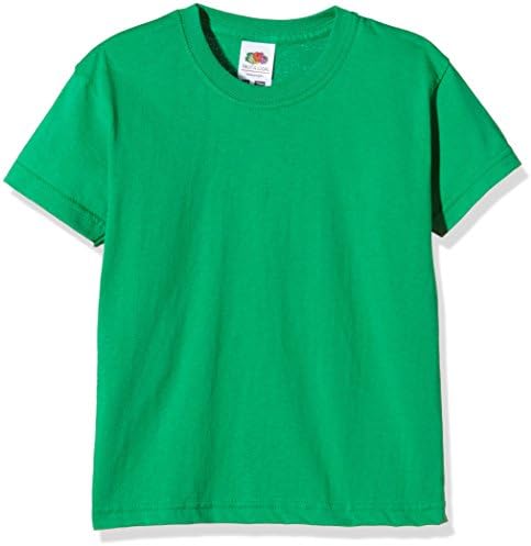 Fruit of the Loom Unisex Kids Valueweight Short Sleeve T-Shirt, Kelly Green, 10-11 Years (Manufacturer Size:32)