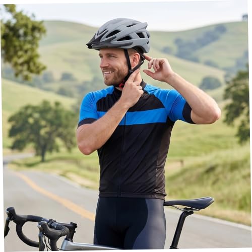 Cascos de bicicleta gris con diseño ergonómico de alta resistencia 4