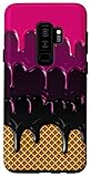 Galaxy S9+ Cute Goth Melting Ice Cream Oozing Dripping Gothic Edgy Alt Case