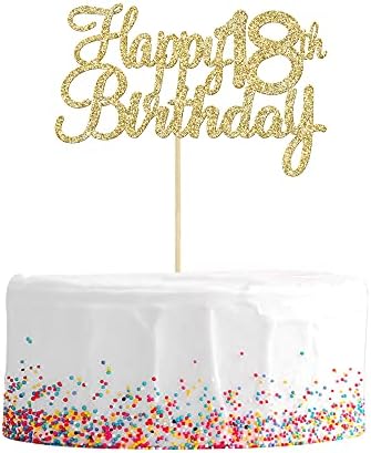 Gyufise 3Pcs Gold Happy 80th Birthday Cake Topper Glitter 80th Birthday Cake Pick Cheers to 80 Years Old Eighty Fabulous Cake Decorations for 80th Birthday Theme Party Supplies