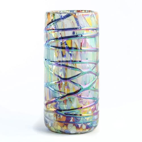 MEXTEQUIL Authentic Mexican Hand Blown Shot Glasses (Set of 4) – Tropical Breeze Gradient Design – 2 oz Handcrafted Tequila & Mezcal Set – Recycled Glassware Made in Mexico by MEXTEQUIL - Image 5