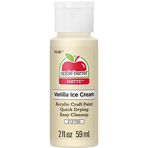 Apple Barrel Acrylic Paint In Assorted Colors (2 Oz), 21378, Vanilla Ice #TOP22
