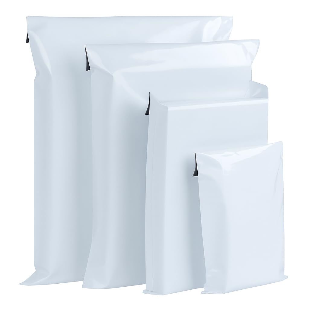 100 X Verzendtassen In 4 Maten,Ondoorzichtig Verzendzakken Van Kunststof,Enveloppen Met Zelfklevende Sluiting,Scheurbestendig Mailers Wit Ondoorzichtig Nieuw Materiaal Kunststof Gemengd 100 X Verzendtassen In 4 Maten,Ondoorzichtig Verzendzakken Van Kunststof,Enveloppen Met Zelfklevende Sluiting,Scheurbestendig Mailers Wit Ondoorzichtig Nieuw Materiaal Kunststof Gemengd