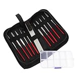 Uonlytech 10pcs Diamond Needle File Set Hardened Steel Shaping Tools for Precision Riffler Files for Jewelry and Crafting Non Finish Industrial Diamonds