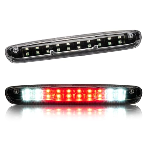 Image of Third 3rd Brake Light, LED High Mount Stop Light for 2007-2013 Chevy Silverado /GMC Sierra 1500 2500HD 3500HD, Rear Center Cab Roof Tail Cargo Lamp, Clear Lens