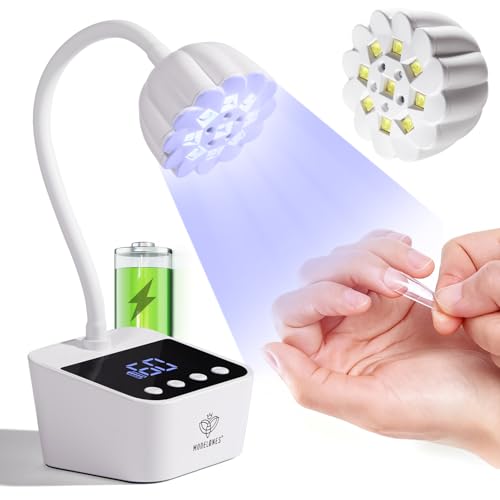modelones Cordless UV Nail Lamp Mini Led Light Gel Polish Fake Nails Fast
