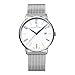 Produktbild MAURICE LACROIX Men's White Eliros Date Quartz Mesh Watch EL1118-SS00E-120-C