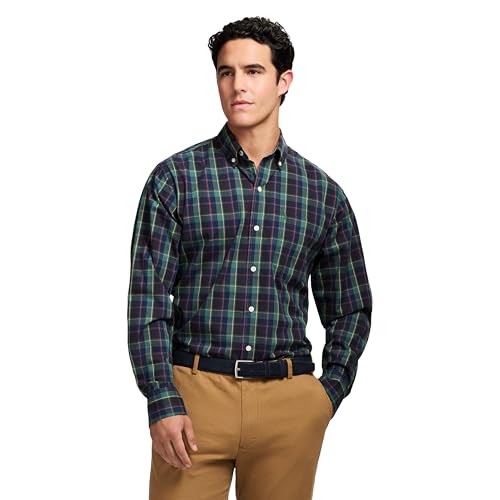 IZOD Men's Long Sleeve Holiday Tartan Button Down Shirt
