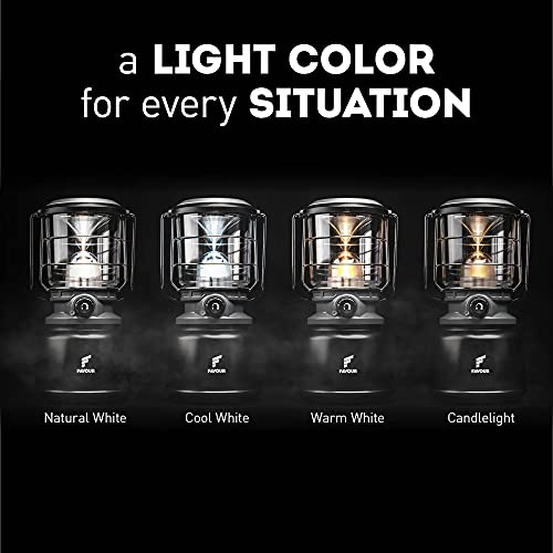 Favour Retro LED Campinglampe Laterne High-Power 1300 Lumen, Vintage Design, Camping Licht, Sturmlaterne Farbtemperatur… - Image 4