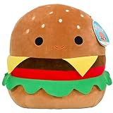 Squishmallow 16' Carl The Cheeseburger Plush - Cute and Soft Food Plush Toy...