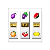 CafePress Slot Machine Sticker Square Bumper Sticker Car Decal