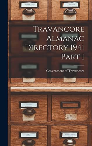 Travancore Almanac Directory 1941 Part I