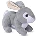 Dimple Easter Bunny Plush - Soft & Cuddly Bunny Stuffed Animal - Perfect Baby Plush Toy - Easter Basket Stuffers for Toddler - Great Gifts for Kids, Girls, Boys - Ages 0 & Up (Grey)