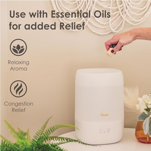 Crane Ultra-Quiet 3-in-1 Humidifier for Baby with Essential Oil Tray, 7-Color Sleep Light, 1 Gallon Top-Fill Tank, Ideal for Bedroom by Crane - Image 3