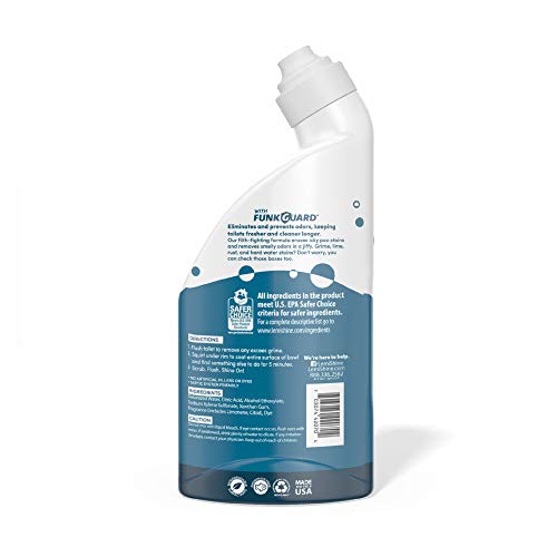 Lemi Shine Toilet Bowl Cleaner, Bleach-Free, Removes Tough Stains And Odor, Award-Winning (24 Oz, 6 Pack) #TOP1