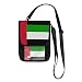 Petit sac à bandoulière avec drapeau des Émirats arabes unis et emplacements pour cartes de crédit