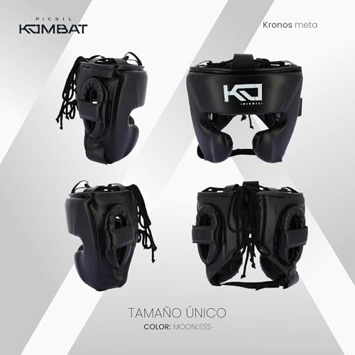Picsil Kombat Casco de Boxeo Kronos Meta, Casco de Sparring para Artes Marciales como MMA, Muay Thai, Kickboxing, Tamaño Ajustable - imagen 5