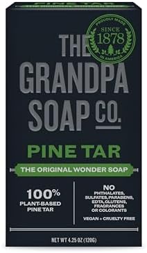 Grandpa's Brands Pine Tar Soap, 4.25 Ounce