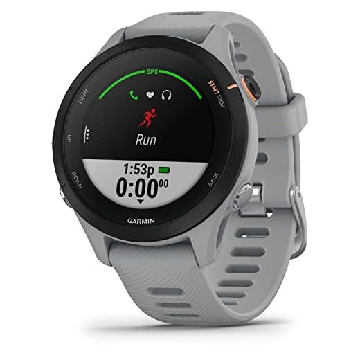 Garmin Forerunner 255S 2,79 cm (1.1") MIP 41 mm Numérique 218 x 218 Pixels Gris GPS (Satellite)