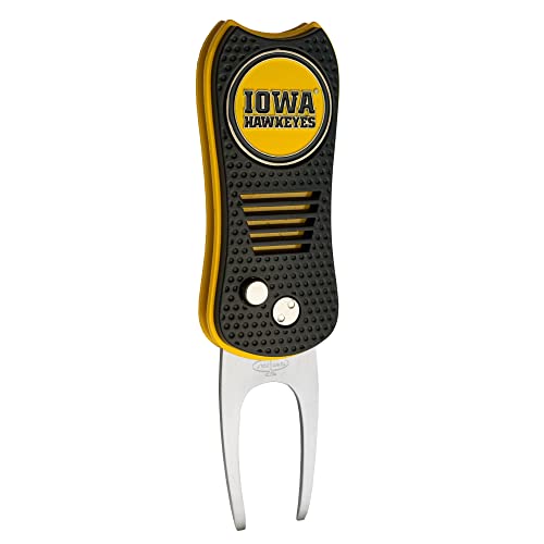 Team Golf NCAA Iowa Hawkeyes Retractable Divot Tool Switchblade Divot