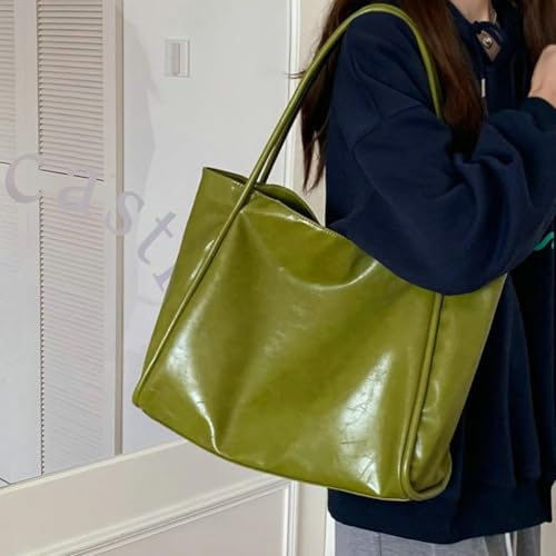 Bolso hobo informal para mujer, bolso tote retro de poliuretano suave, bolso cruzado y de hombro, ideal para trabajo o universidad miniatura 5