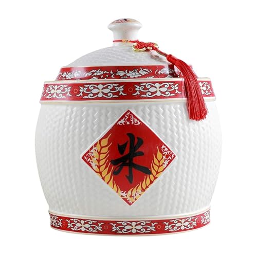 Pojemnik do przechowywania ryżu – duży zamknięty pojemnik do przechowywania żywności do kuchni, idealny do ryżu, mąki, soi i ziaren
