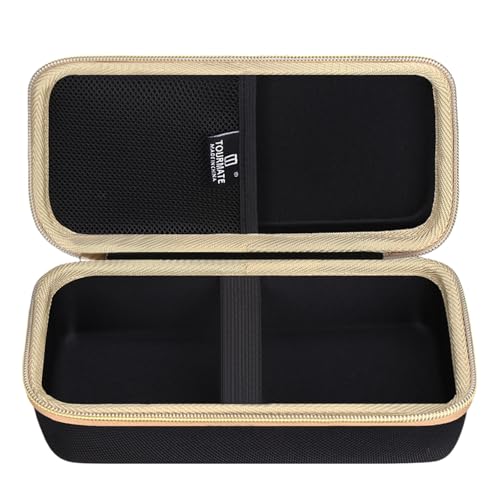 Image of Tourmate Hard Storage Case for Tire Pressure Gauge, Portable Oxford Cloth Storage Box - 100 PSI (Only Case) (Black & Gold)