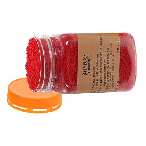 UPKOCH Polvere Di Albero Di Spugna Per Modellismo 400 Ml, Polvere Di Feltro Realistica e Fiocco Sparso Per Decorazione Fai Da Te, Per Scenari Miniatura e Alberi Artigianali