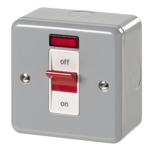 MK Metalclad Plus K5240 ALM 32 amp Double-Pole Switch with Neon