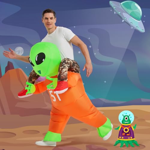 Goosh Inflatables Costume For Adults Alien Costume Men Women Funny Blow Up Halloween Costume For Halloween Costume For Fancy Dress Cosplay thumb #2