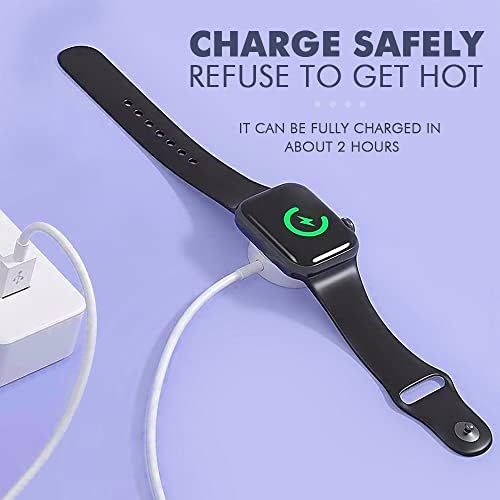 CUDPO Watch Charger iwatch charger[apple MFi Certified] Fast Wireless Magnetic Wireless Charging Cable Portable Charging Cord Compatible with Apple Watch Series 8 7 6 5 4 3 2 SE Ultra,38/40/42/44mm
