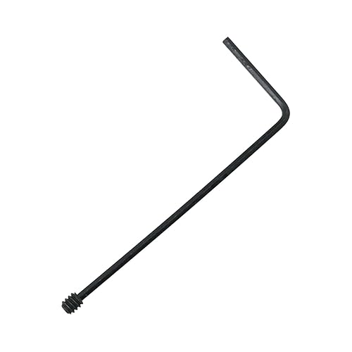 Miniatura 9 de DGBRSM Juego de 25 tornillos hexagonales de acero al carbono de 4-40 x 14 pulgadas con llave hexagonal, color negro