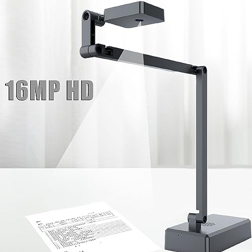 Kamera Dokumentacyjna USB z Wizualizerem 4K, Kamera Internetowa USB z Wizualizerem 4K 16 MP Ultra HD, Tryby Podwójnego Ustawiania Ostrości, Regulacja Jasności, Wizualizator do