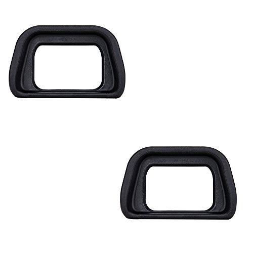 2 Pack JJC Soft Eyecup Eyepiece Eye Cup Viewfinder for Sony Alpha A6300 A6000 NEX-6 NEX-7 Cameras and FDA-EV2S Electronic Viewfinder,Replaces Sony FDA-EP10 Eyecup Eyepiece