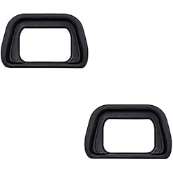 JJC Visor Ocular Eyecup para Sony Alpha A6300, A6100, A6000, NEX-6, NEX-7 Cámaras y FDA-EV1S Electronic Viewfinder Reemplazo de Sony FDA-EP10 Eyepiece (Lote de 2)