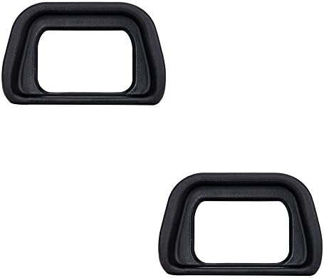 JJC Soft Silicone Eyecup Eyepiece for Sony Alpha A9, A9II, A7, A7II, A7III, A7R, A7RII, A7RIII, A7RIV, A7S, A7SII, A58, A99II Replaces Sony FDA-EP18 (2pcs Per Package)