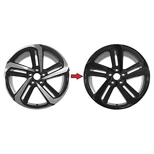 SlickMod Chrome Delete Blackout Vinyl Overlay for 2018 2021 Honda Accord Sedan 19 Sport Wheel Rims 1. Gloss Black