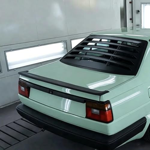 Aileron d'aile coffre arrière VW Jetta Mk2 becquet finition noir mat - 3