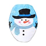SONGBIRDTH Christmas Toilet Lid Widely Use Attractive Fashion Adorable Snowman Toilet Cover 1pc