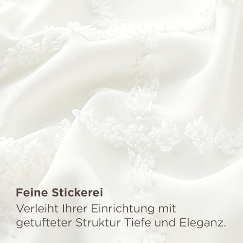 BEDSURE Weiß Boho Bettwäsche 3tlg - 200x200 cm - Bild 4